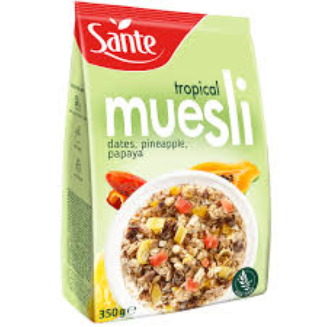 SANTE TROPICAL MUSLI CEREAL FLAKES 350G